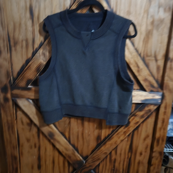 Free People Black Sleeveless Muscle Tee - Picture 2 of 5